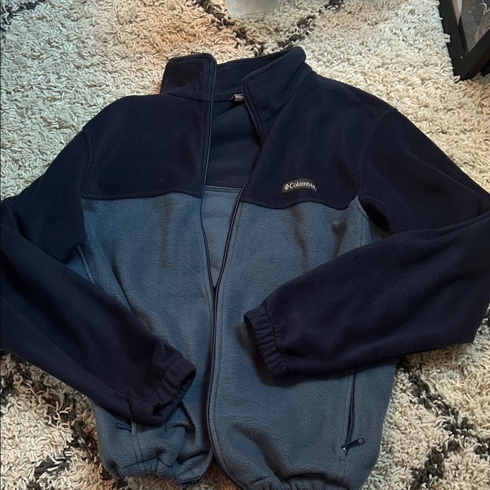 Columbia Men's two tone blue fleece full zip